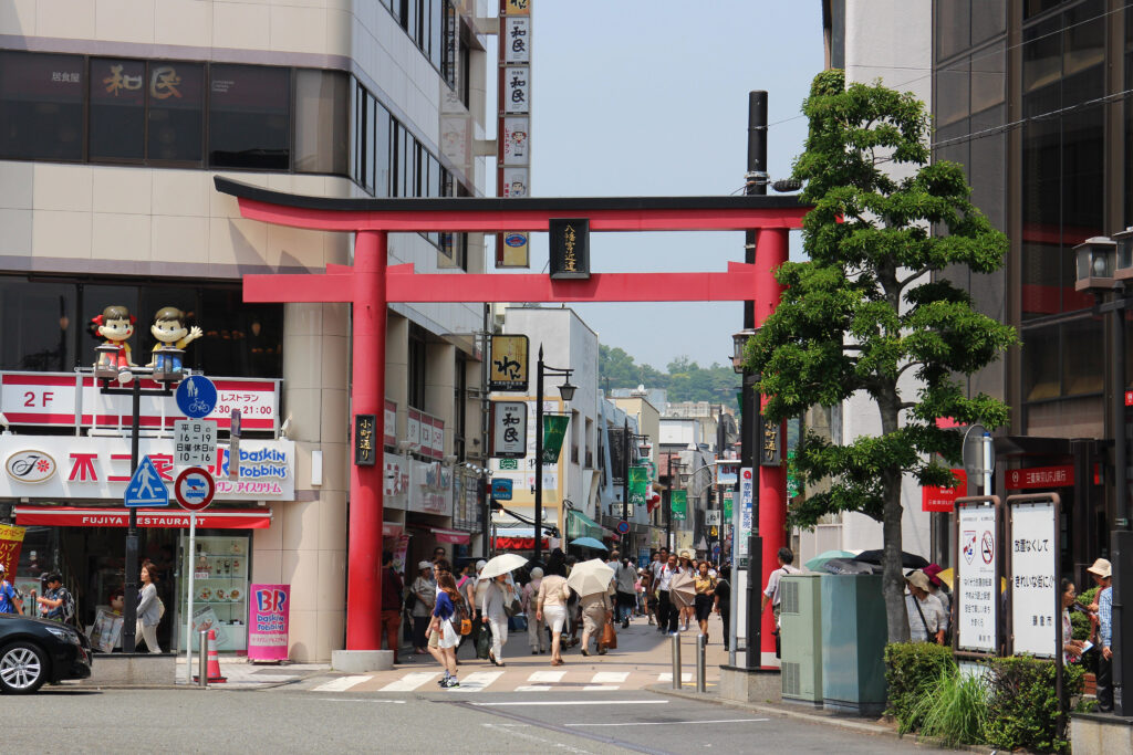 鎌倉の小町通りの入口